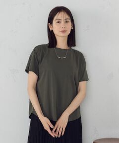 COMME CA ISM / コムサイズム カットソー | 【接触冷感】バックタック Ｔシャツ