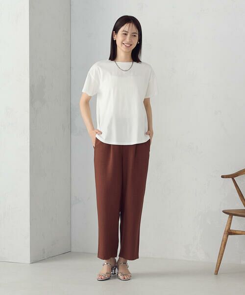 COMME CA ISM / コムサイズム カットソー | 【接触冷感】バックタック Tシャツ | 詳細1