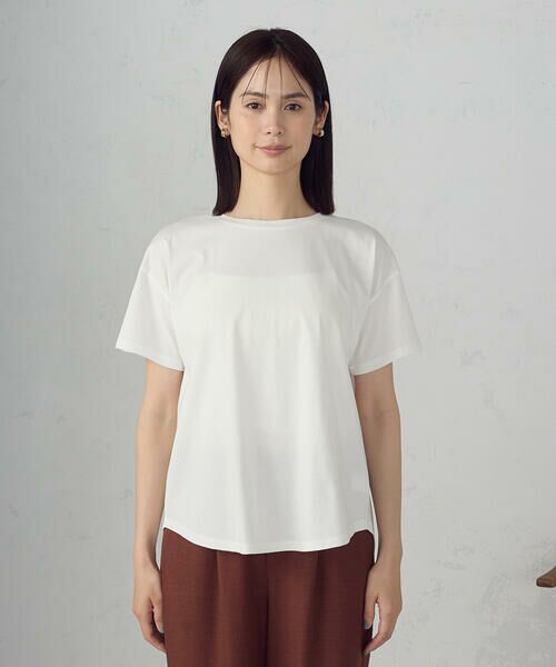 COMME CA ISM / コムサイズム カットソー | 【接触冷感】バックタック Tシャツ | 詳細9