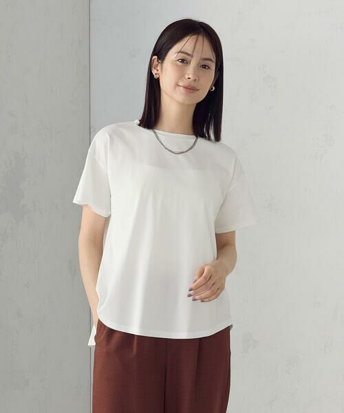 COMME CA ISM / コムサイズム カットソー | 【接触冷感】バックタック Tシャツ | 詳細6