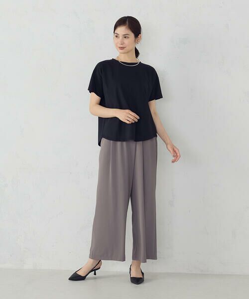 COMME CA ISM / コムサイズム カットソー | 【接触冷感】バックタック Tシャツ | 詳細17