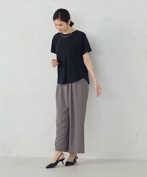 COMME CA ISM / コムサイズム カットソー | 【接触冷感】バックタック Tシャツ | 詳細16