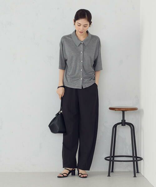 COMME CA ISM / コムサイズム カーディガン・ボレロ | ラメフライス 襟付きカーディガン | 詳細1