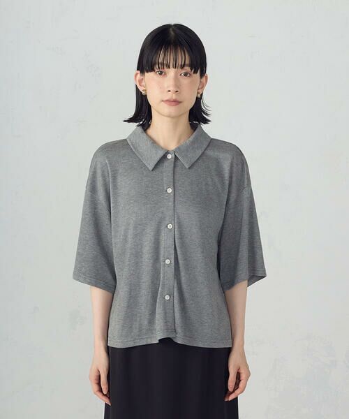 COMME CA ISM / コムサイズム カーディガン・ボレロ | ラメフライス 襟付きカーディガン | 詳細9