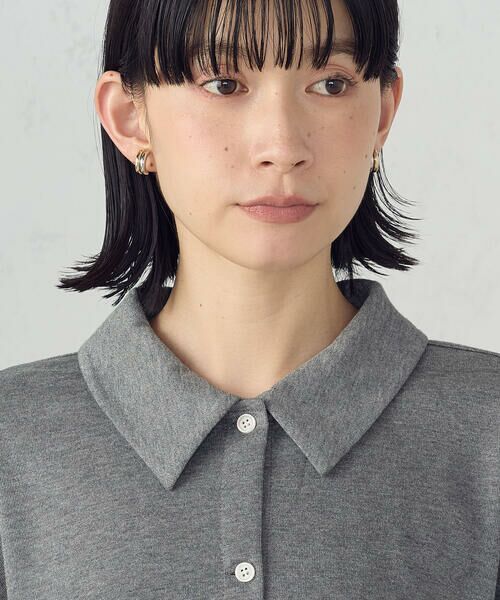 COMME CA ISM / コムサイズム カーディガン・ボレロ | ラメフライス 襟付きカーディガン | 詳細12