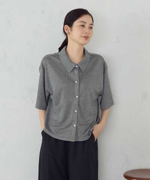 COMME CA ISM / コムサイズム カーディガン・ボレロ | ラメフライス 襟付きカーディガン | 詳細3