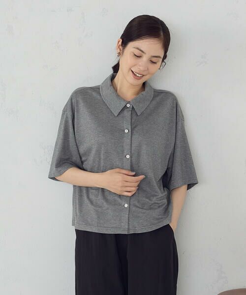 COMME CA ISM / コムサイズム カーディガン・ボレロ | ラメフライス 襟付きカーディガン | 詳細4