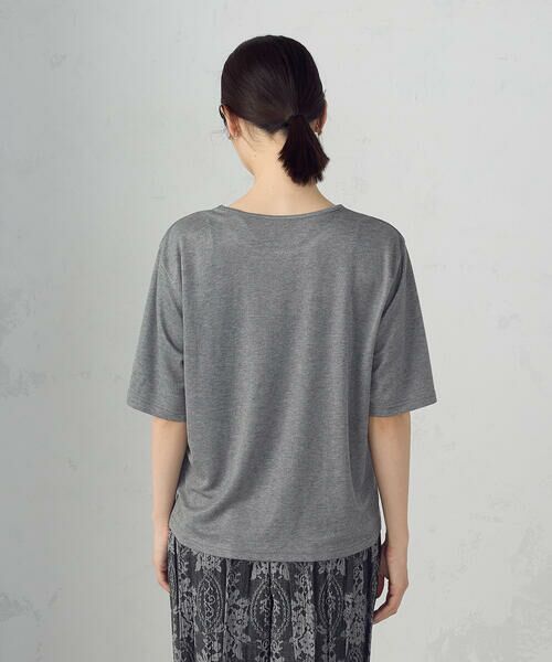 COMME CA ISM / コムサイズム カットソー | ラメフライス ボートネックカットソー | 詳細8