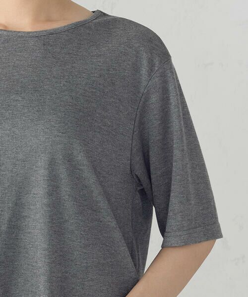COMME CA ISM / コムサイズム カットソー | ラメフライス ボートネックカットソー | 詳細10