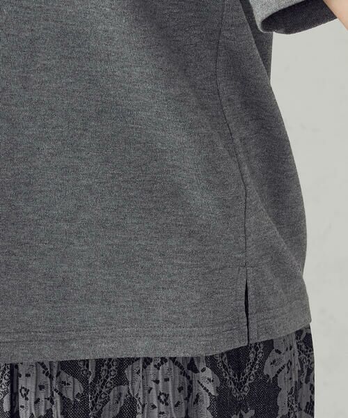 COMME CA ISM / コムサイズム カットソー | ラメフライス ボートネックカットソー | 詳細11