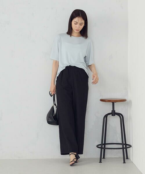 COMME CA ISM / コムサイズム カットソー | ラメフライス ボートネックカットソー | 詳細13