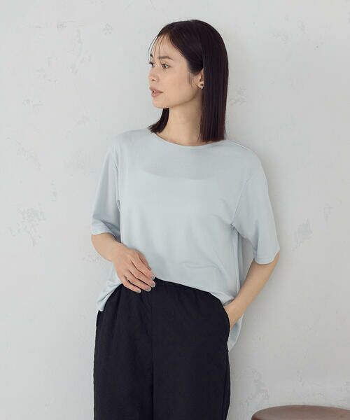 COMME CA ISM / コムサイズム カットソー | ラメフライス ボートネックカットソー | 詳細16