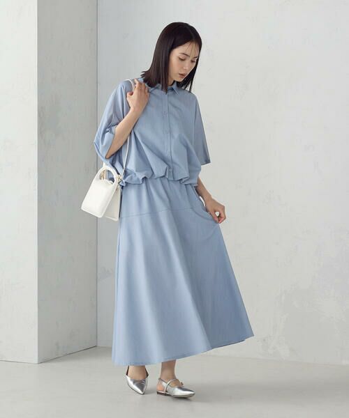 COMME CA ISM / コムサイズム ロング・マキシ丈スカート | 切り替えフレア スカート / セットアップ対応 | 詳細9