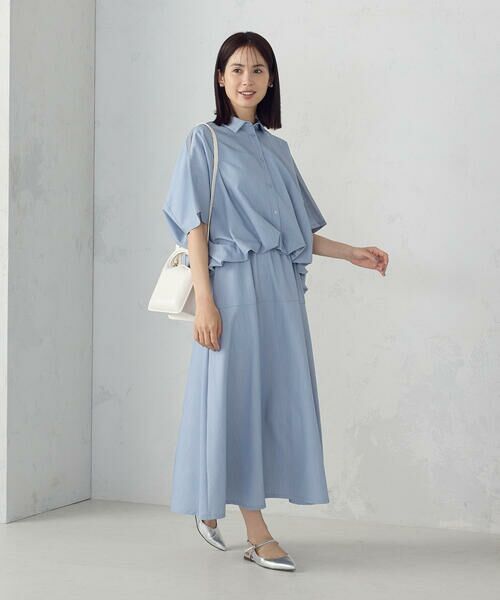 COMME CA ISM / コムサイズム ロング・マキシ丈スカート | 切り替えフレア スカート / セットアップ対応 | 詳細10