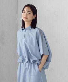COMME CA ISM / コムサイズム ポリエステルコットンブロード　ボウタイブラウス ポリエステルコットンブロード ボウタイブラウス （シャツ
