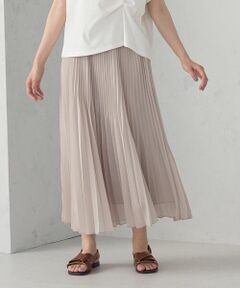 COMME CA ISM / コムサイズム ロング・マキシ丈スカート | シフォンジョーゼット アシンメトリープリーツ スカート