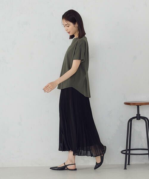COMME CA ISM / コムサイズム ロング・マキシ丈スカート | シフォンジョーゼット アシンメトリープリーツ スカート | 詳細2