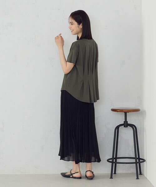 COMME CA ISM / コムサイズム ロング・マキシ丈スカート | シフォンジョーゼット アシンメトリープリーツ スカート | 詳細3