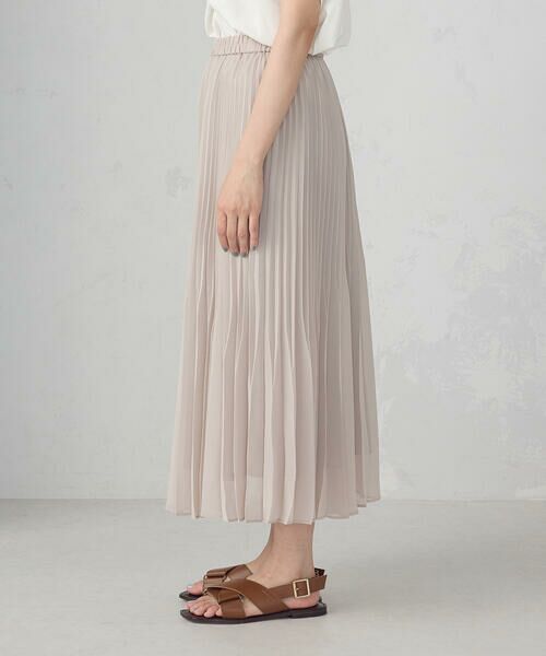 COMME CA ISM / コムサイズム ロング・マキシ丈スカート | シフォンジョーゼット アシンメトリープリーツ スカート | 詳細14