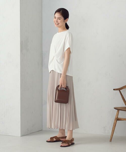 COMME CA ISM / コムサイズム ロング・マキシ丈スカート | シフォンジョーゼット アシンメトリープリーツ スカート | 詳細8