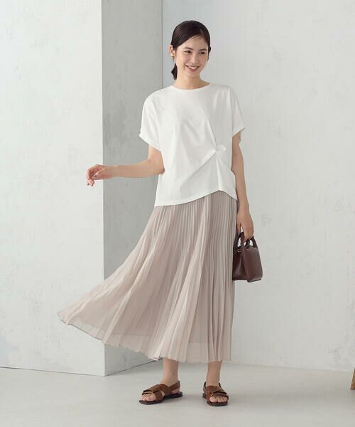 シフォンジョーゼット アシンメトリープリーツ スカート