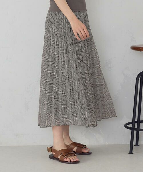 COMME CA ISM / コムサイズム ロング・マキシ丈スカート | シフォンジョーゼット アシンメトリープリーツ スカート | 詳細21