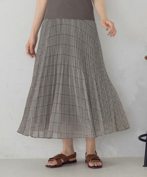COMME CA ISM / コムサイズム ロング・マキシ丈スカート | シフォンジョーゼット アシンメトリープリーツ スカート | 詳細22