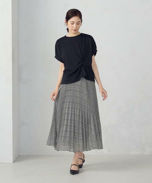 COMME CA ISM / コムサイズム ロング・マキシ丈スカート | シフォンジョーゼット アシンメトリープリーツ スカート | 詳細25