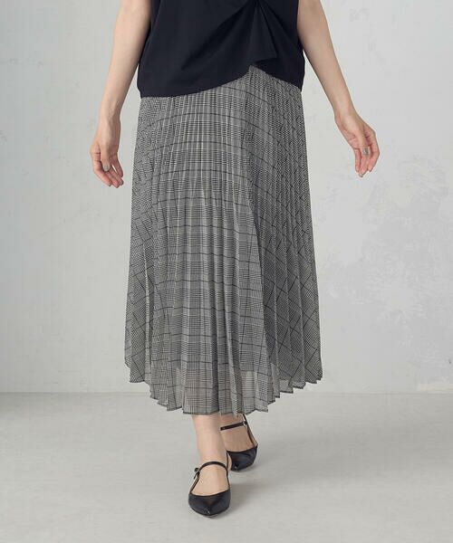 COMME CA ISM / コムサイズム ロング・マキシ丈スカート | シフォンジョーゼット アシンメトリープリーツ スカート | 詳細28