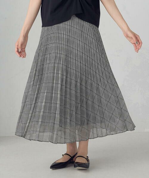 COMME CA ISM / コムサイズム ロング・マキシ丈スカート | シフォンジョーゼット アシンメトリープリーツ スカート | 詳細29