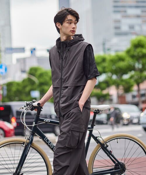 COMME CA ISM / コムサイズム ベスト | 「Daily TECH Series」 クイックドライ ベンチレーションジップベスト | 詳細18