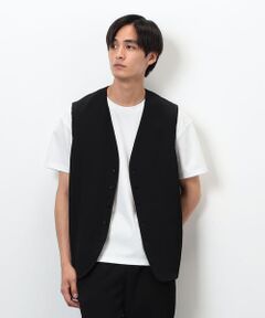 COMME CA ISM / コムサイズム ベスト | 【セットアップ対応】ポリエステル 楊柳 ジレ