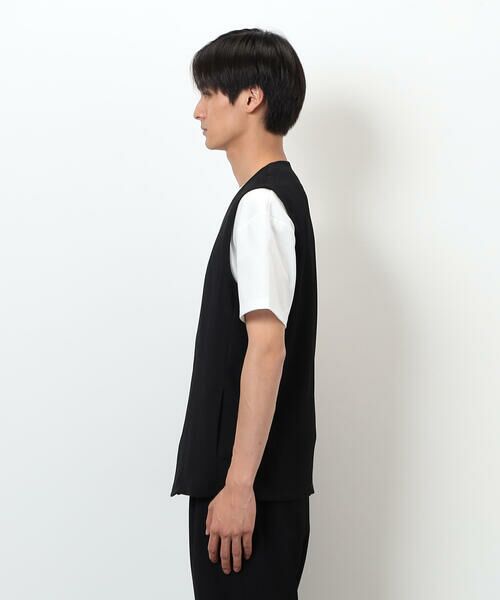 COMME CA ISM / コムサイズム ベスト | 【セットアップ対応】ポリエステル 楊柳 ジレ | 詳細6