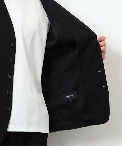 COMME CA ISM / コムサイズム ベスト | 【セットアップ対応】ポリエステル 楊柳 ジレ | 詳細11