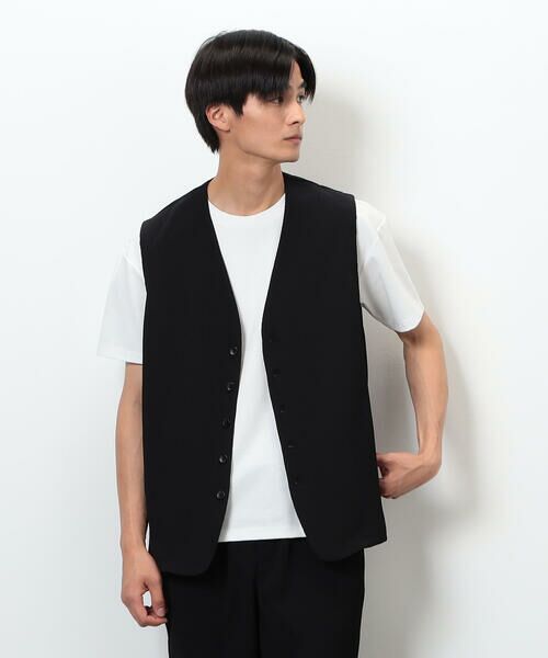 COMME CA ISM / コムサイズム ベスト | 【セットアップ対応】ポリエステル 楊柳 ジレ | 詳細2