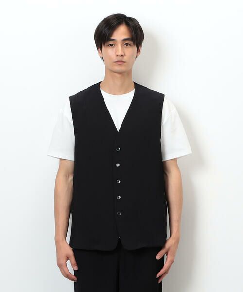 COMME CA ISM / コムサイズム ベスト | 【セットアップ対応】ポリエステル 楊柳 ジレ | 詳細4