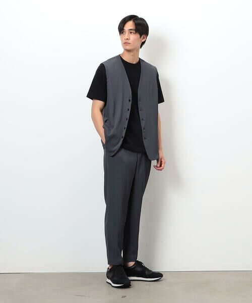 COMME CA ISM / コムサイズム ベスト | 【セットアップ対応】ポリエステル 楊柳 ジレ | 詳細14