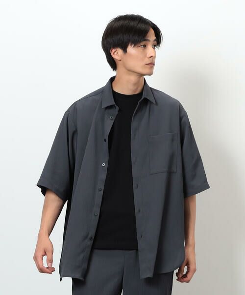 COMME CA ISM / コムサイズム シャツ・ブラウス | 【セットアップ対応】ポリエステル 楊柳 ５分袖シャツ | 詳細18