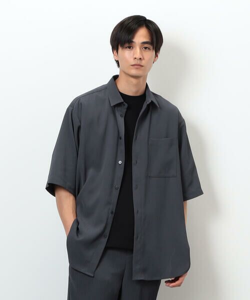 COMME CA ISM / コムサイズム シャツ・ブラウス | 【セットアップ対応】ポリエステル 楊柳 ５分袖シャツ | 詳細19