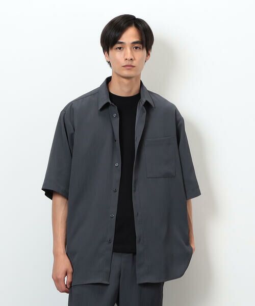 COMME CA ISM / コムサイズム シャツ・ブラウス | 【セットアップ対応】ポリエステル 楊柳 ５分袖シャツ | 詳細17