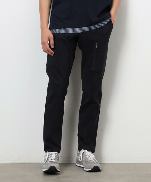 COMME CA ISM / コムサイズム その他パンツ | 【スマートベーシックパンツ】ストレッチツイル スキニー カーゴ パンツ（チャコール）