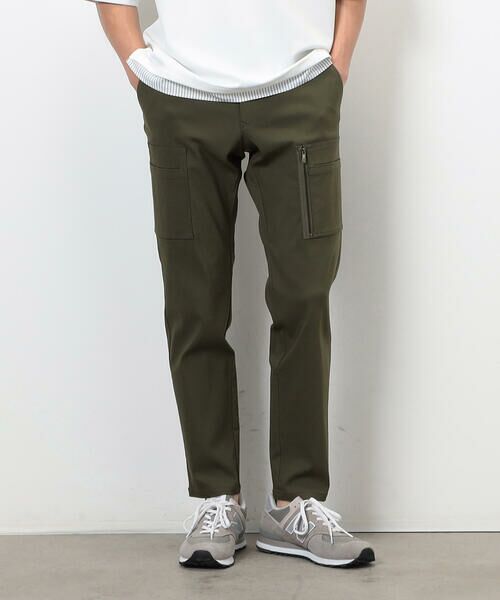 COMME CA ISM / コムサイズム その他パンツ | 【スマートベーシックパンツ】ストレッチツイル スキニー カーゴ パンツ（カーキ）