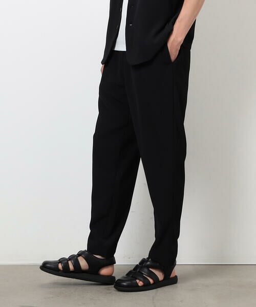 COMME CA ISM / コムサイズム スラックス・ドレスパンツ | 【セットアップ対応】ポリエステル 楊柳 ワイドテーパードパンツ | 詳細3