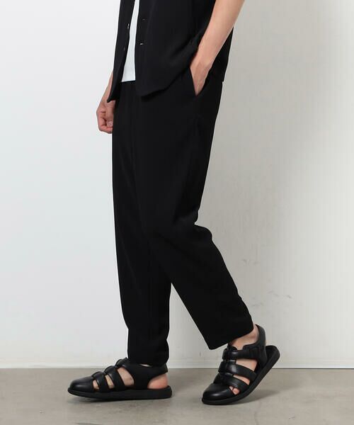 COMME CA ISM / コムサイズム スラックス・ドレスパンツ | 【セットアップ対応】ポリエステル 楊柳 ワイドテーパードパンツ | 詳細4