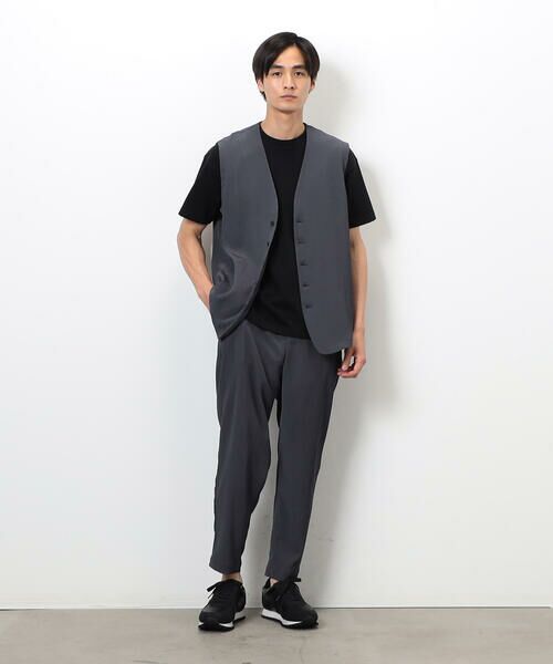 COMME CA ISM / コムサイズム スラックス・ドレスパンツ | 【セットアップ対応】ポリエステル 楊柳 ワイドテーパードパンツ | 詳細13