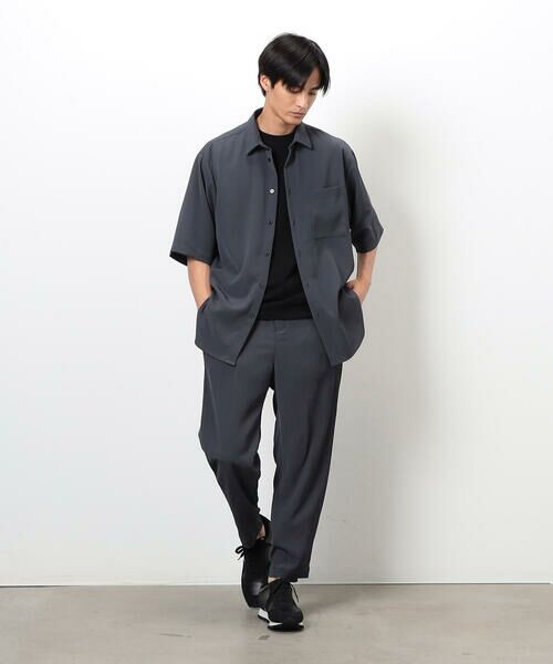 COMME CA ISM / コムサイズム スラックス・ドレスパンツ | 【セットアップ対応】ポリエステル 楊柳 ワイドテーパードパンツ | 詳細14