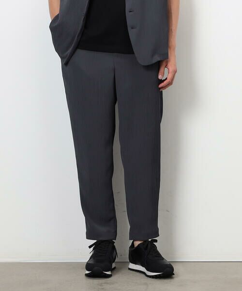 COMME CA ISM / コムサイズム スラックス・ドレスパンツ | 【セットアップ対応】ポリエステル 楊柳 ワイドテーパードパンツ | 詳細15