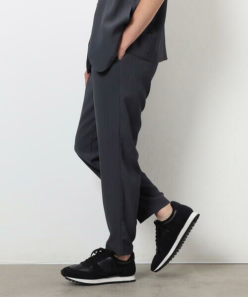 COMME CA ISM / コムサイズム スラックス・ドレスパンツ | 【セットアップ対応】ポリエステル 楊柳 ワイドテーパードパンツ | 詳細16