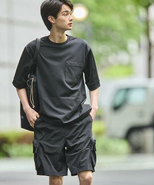COMME CA ISM / コムサイズム ショート・ハーフ・半端丈パンツ | 「Daily TECH Series」 クイックドライ ショートカーゴパンツ | 詳細1