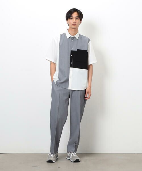 COMME CA ISM / コムサイズム スラックス・ドレスパンツ | ウールライク リラックスワイド テーパードパンツ | 詳細2